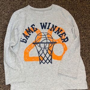 Kids Gray 'Game Winner' Basketball Shirt